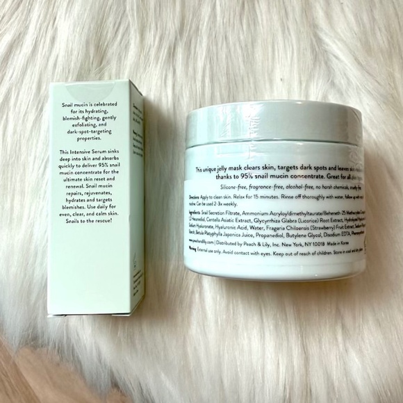 Peach Slices Snail Rescue Set: includes Intensive Serum and Jelly Mask (NIB/NWT) - Picture 2 of 10